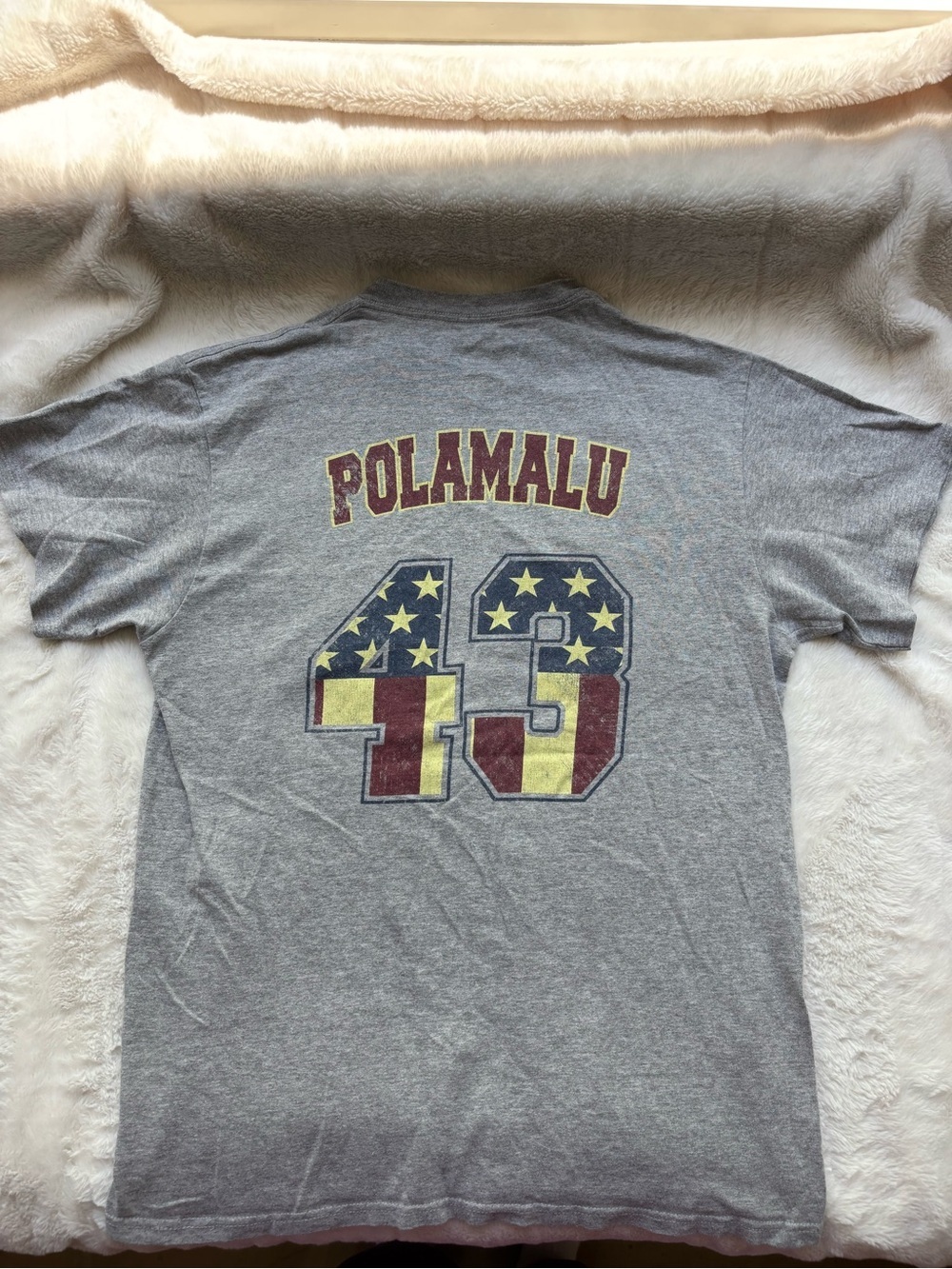 Vintage NFL Pittsburgh Steelers Troy Polamalu 43 Graphic Tee Size M - Picture 6 of 6